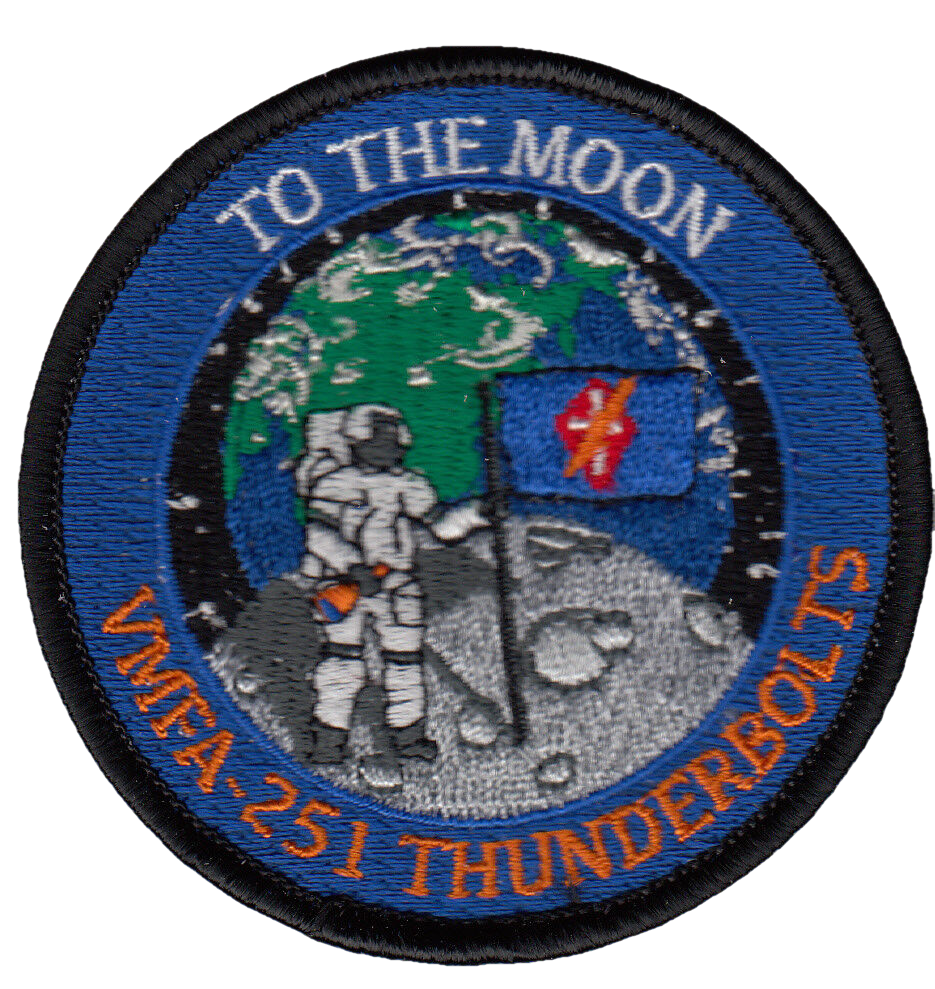 VMFA-251 THUNDERBOLTS TO THE MOON SHOULDER PATCH - PatchQuest