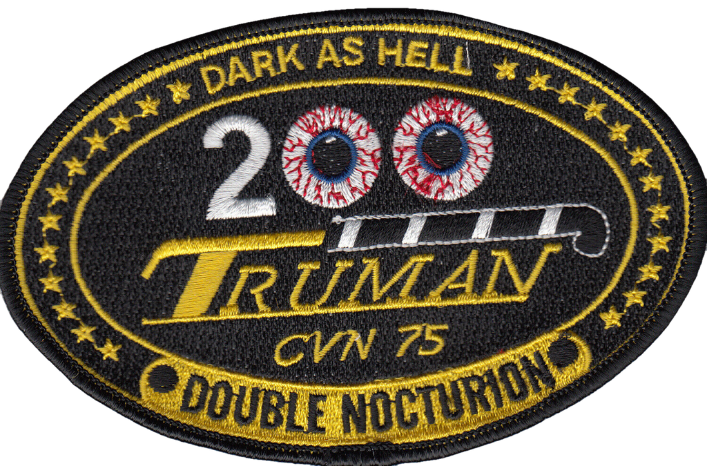 USS HARRY S. TRUMAN DARK AS HELL 200 DOUBLE NOCTURION PATCH - PatchQuest