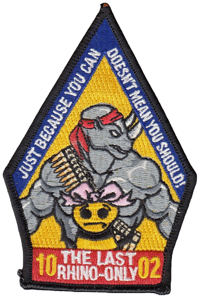 VFA-106 GLADIATORS THE LAST RHINO-ONLY CLASS 10-02 PATCH - PatchQuest