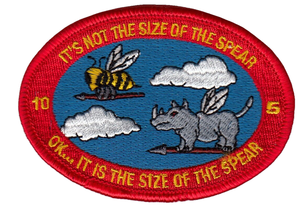 VFA-106 GLADIATORS IT'S NOT THE SIZE OF THE SPEAR CLASS 10-5 PATCH - PatchQuest