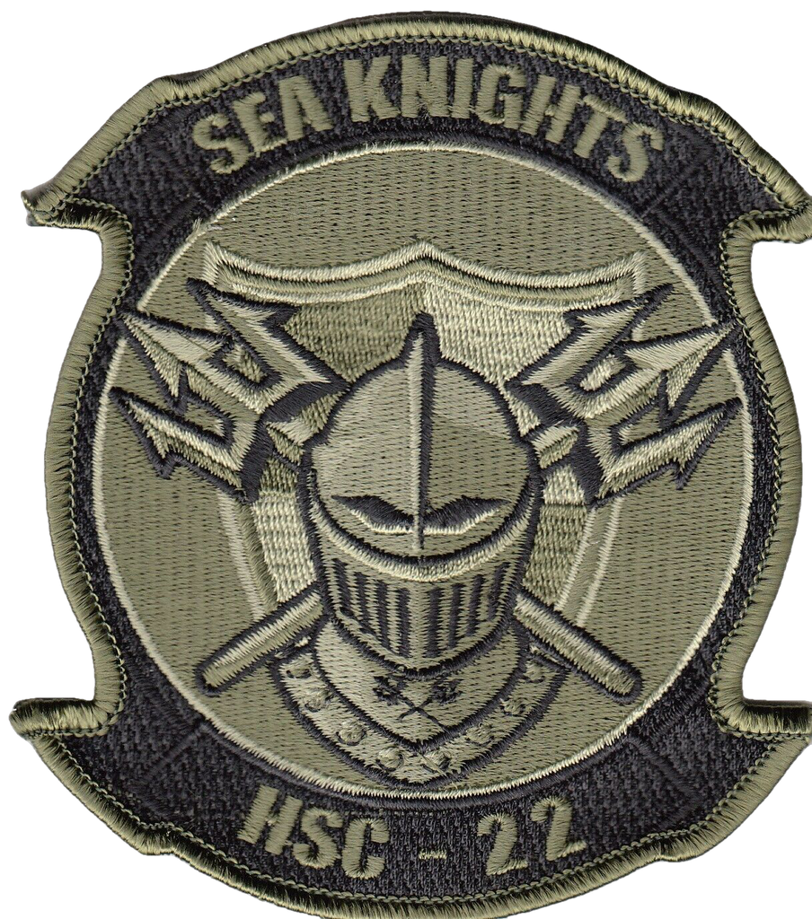 HSC-22 SEAKNIGHTS OD GREEN COMMAND CHEST PATCH - PatchQuest