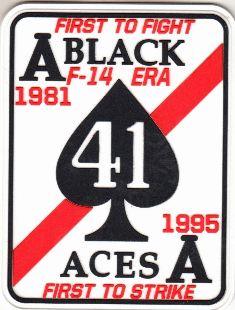 BLACK ACES - FIRST TO FIGHT / FIRST TO STRIKE PVC (SOFT RUBBER) PATCH - PatchQuest