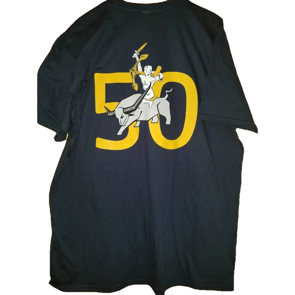 HSC-26 CHARGERS 50th ANNIVERSARY T-SHIRT - SIZE XL - PatchQuest