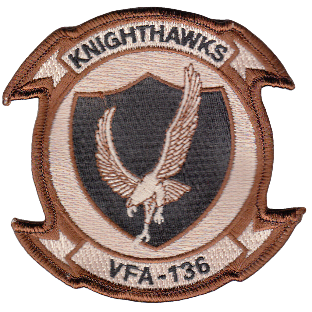 VFA-136 KNIGHTHAWKS DESERT COMMAND CHEST PATCH - PatchQuest