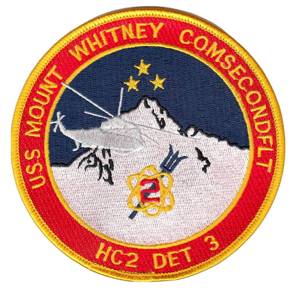 HC-2 USS MOUNT WHITNEY COMSECONDFLT DET - 3 PATCH - PatchQuest