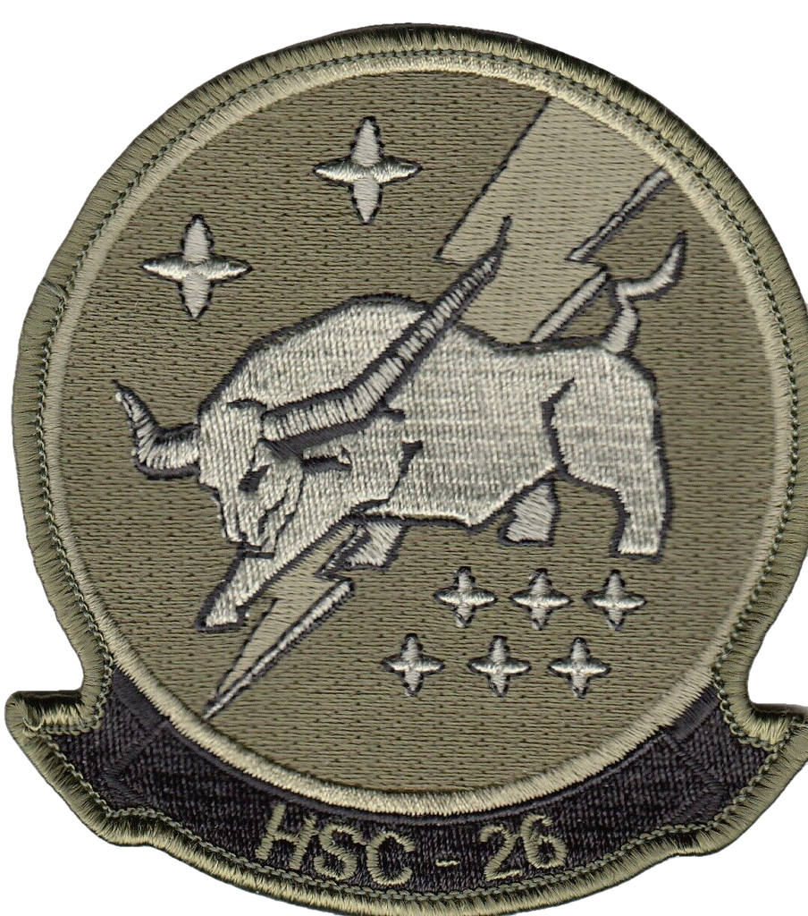 HSC-26 CHARGERS OD GREEN / BLACK COMMAND CHEST PATCH - PatchQuest