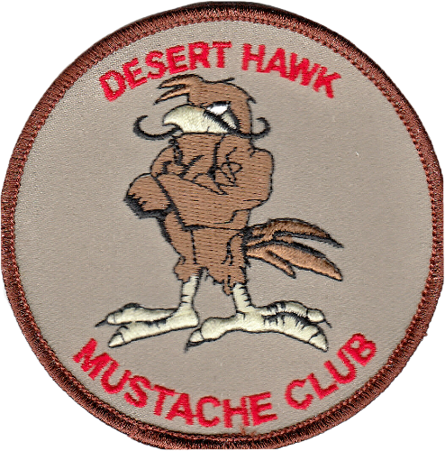 HSC-26 DESERT HAWK MUSTACHE CLUB SHOULDER PATCH - PatchQuest