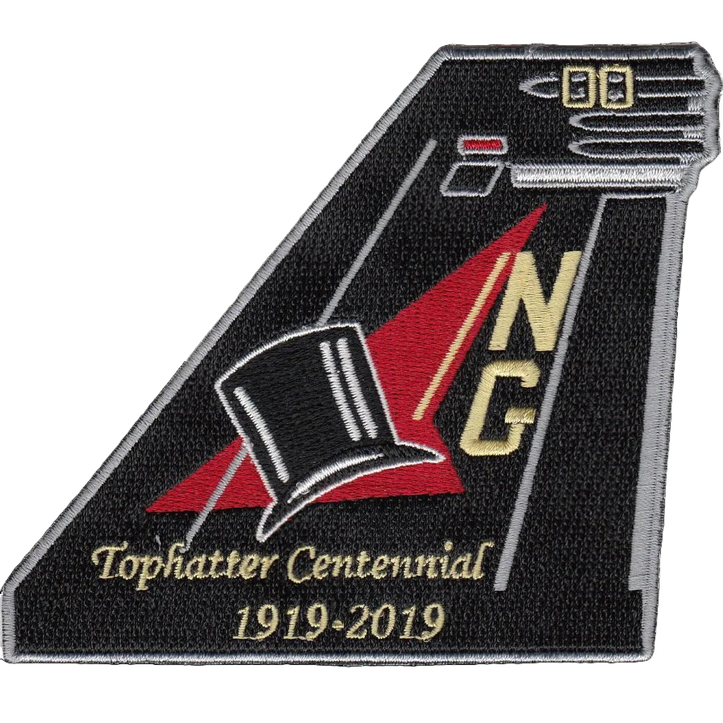 VFA-14 TOPHATTER CENTENNIAL 1919 - 2019 TAIL FIN  PATCH [Item 014001] - PatchQuest