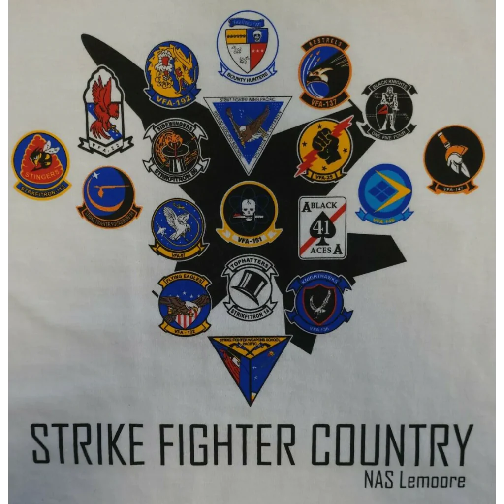 STRIKE FIGHTER COUNTRY / NAS LEMOORE / SOUND OF FREEDOM T-SHIRT - PatchQuest